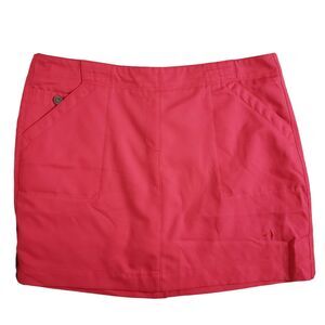 Grandslam Womens Skort Size 12 Built In Shorts Golf Tennis Coral Pink Pockets
